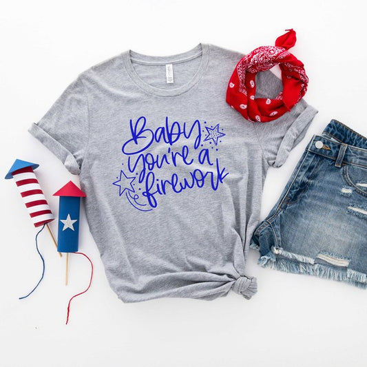 Baby You're A Firework Short Sleeve Graphic Tee