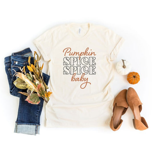 Pumpkin Spice Spice Baby Short Sleeve Graphic Tee