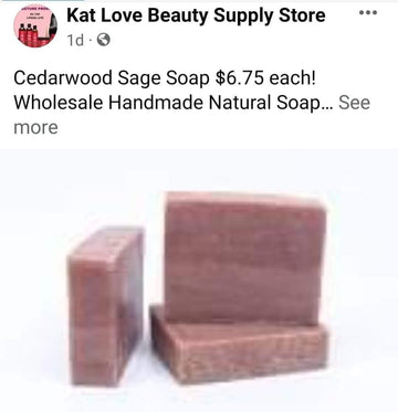 Cedar wood sage natural soap