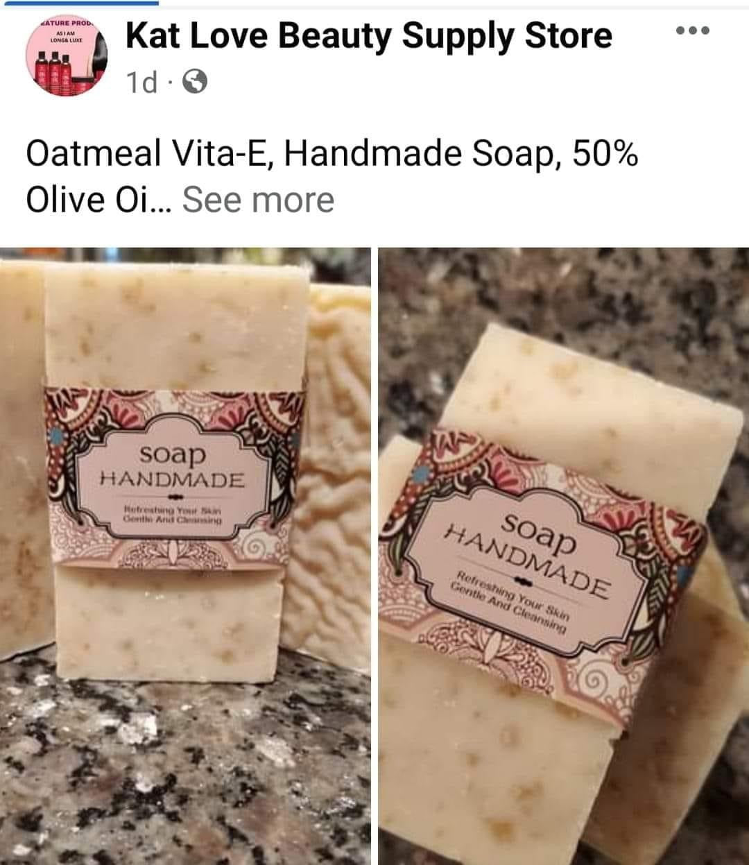 Oatmeal handmade soap