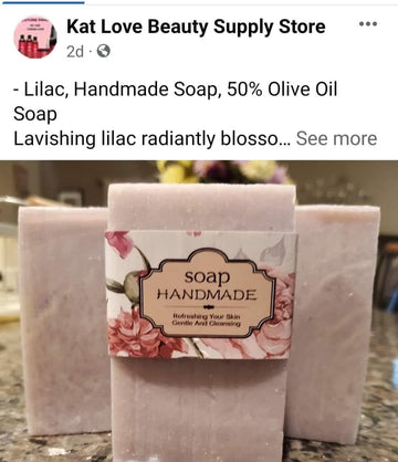 Lilac handmade soap