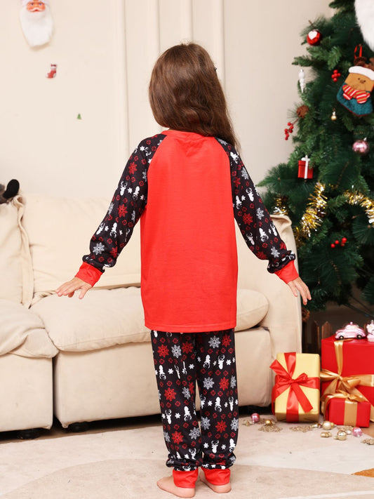 Reindeer Graphic Top and Pants Set